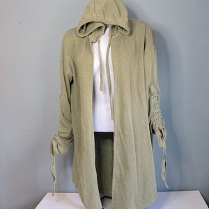 Motherhood Maternity Olive Green Oversized Hooded Cardigan S